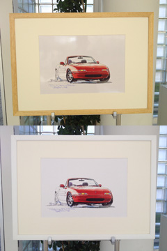 Framed Roadsters by Bow。 #1 NA赤